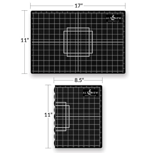Altenew Crafter's Foldable Cutting and Alignment Mat (A3 Size) Self-Healing, Collapsible, Easy to Read Grid, Inches and Centimeters, Paper Alignment