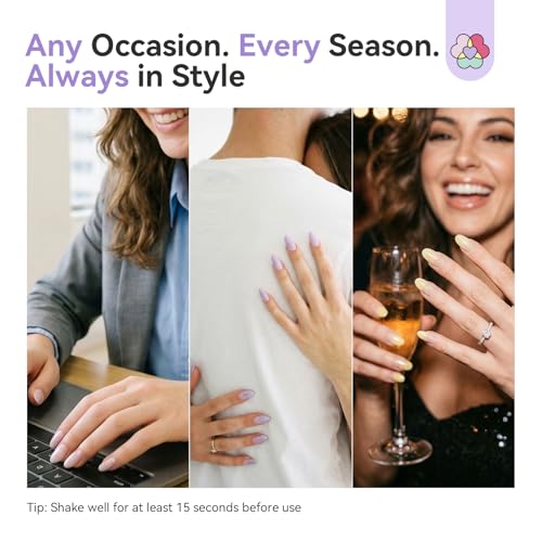 SAVILAND Shimmer Airbrush Gel Nail Polish Dilution Free: 20ml Hema & Acetone Free Opal Symphony Pastel Collection 6 Colors Fine Mist Spray for Ombre Aura & French Nail Art Salon Airbrush Paint Set - color: Shimmer