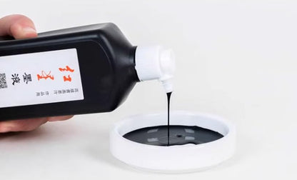Easyou Redstar Liquid Ink for Professioanl Traditional Calligraphy and Brush Painting (Black&1pcs*450ML) - color: Black&1pcs*450ml