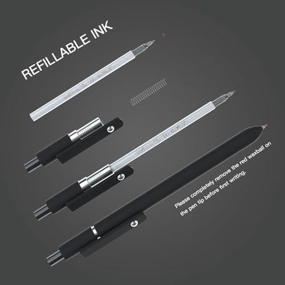 Gel Pens,0.5mm Fine Point Quick Dry Pens Smooth Writing Japanese gel pen,High-End Series Black Ink nurse aesthetic gel pen for Journaling Note Taking(10 Pcs Black Ink- Black shaft pens) - color: 10 Pcs Black shaft pen-Black Ink-0.5mm