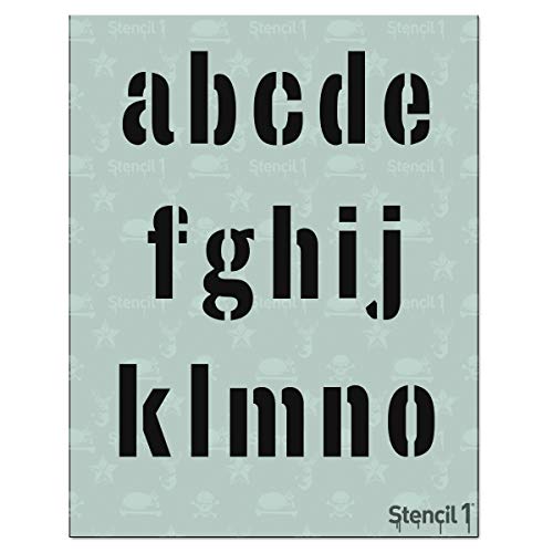 Stencil1 Industrial Font Stencil 2" Alphabet Letters Painting Art Craft - style: 2" Letters