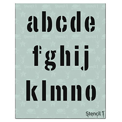 Stencil1 Industrial Font Stencil 2" Alphabet Letters Painting Art Craft - style: 2" Letters