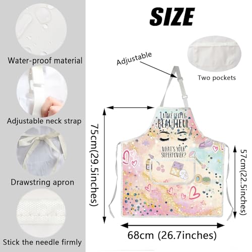 JXGZSO Esthetician Apron - Estheticians & Cosmetologist Apron Gifts for Makeup Artists & Beauticians - color: Esthetician Super Apron