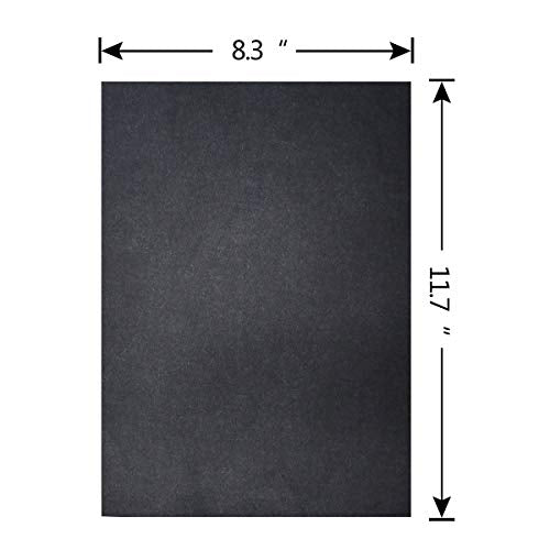 100 Sheets Carbon Transfer Paper Tracing Carbon Paper for DIY Wood Working Paper Canvas and Other Art Craft Surfaces Graphite Transfer Paper & 5 Pieces Ball Embossing Stylus Black (8.3 x 11.7 Inches)