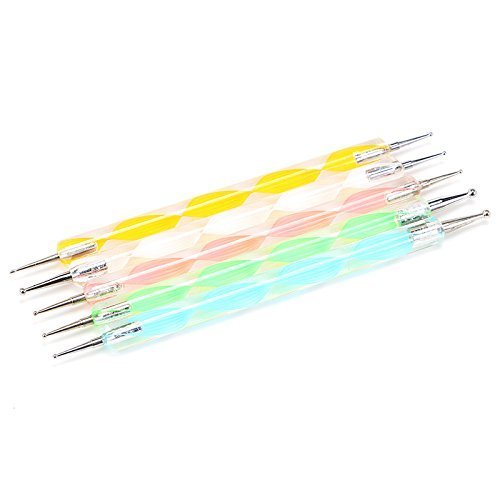 COMIART Ball Styluses Dotting Tool Set for Embossing Pattern Clay Sculpting,Nail Art