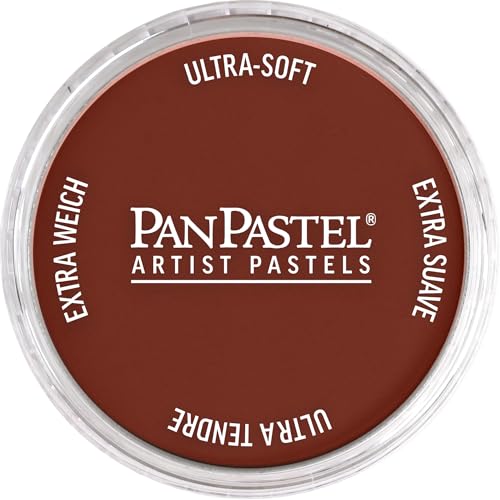 PanPastel Artist Pastels by GOLDEN, Red Iron Oxide Shade, 2.44” / 62mm Pan Diameter, Professional Artist Pastels, Unique Pan Format (cake-like) - color: Red Iron Oxide Shade, size: 9 ml (Pack of 1)