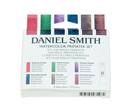 DANIEL SMITH Watercolor Set 5ml Tubes - Primatek Introductory Watercolor Set - 6 Tubes, 285610006, Blue, 0.17 Fl Oz (Pack of 6) - style: Primatek Introductory Pack