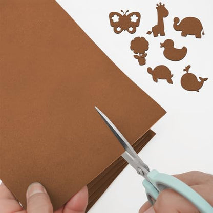 MEARCOOH Self Adhesive Foam Sheets, Brown 9x12 Inch 2mm Sticky Eva Foam Paper for Crafts Cardmaking Photo Frames Classroom Scrapbooking Christmas Crafts (Brown 10 Sheets) (Pack of 4) - color: Brown Self-adhesive, size: 9X12in-2mm (Pack of 4)