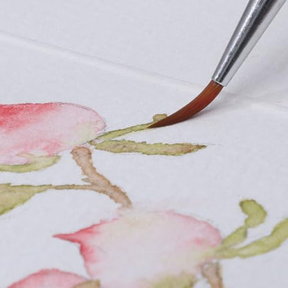 50 Sheets Watercolor Paper, Folded 3.5 x 2 in, 300 GSM, Deckled Edge - size: 3.5 x 2inch