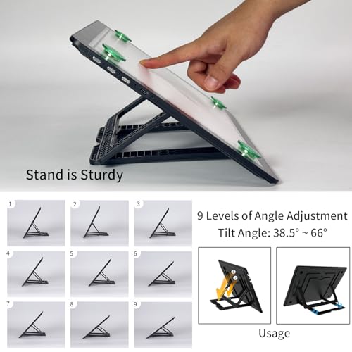YINGWOND Rechargeable A4 Light Pad with Stand,Wireless Tracing Light Box | 7100LUX,Side Buttons, Magnetic Clip,3 Light Colors,Adjustable Brightness,Portable Diamond Art Light Board for Drawing - size: A4