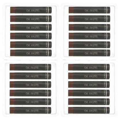 PATIKIL Bronze Oil Pastels, 24Pcs Soft Oil Crayons Creamy Pastels Stick Art Supplies for Art Painting Drawing Blending Graffiti for Drawing Beginners Artists - color: Bronze