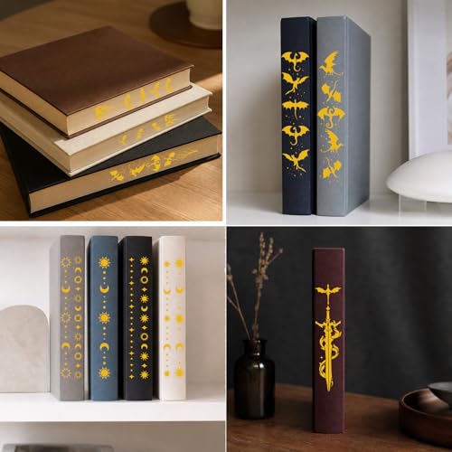 AFRITEE Flying Dragon Stencils for Painting, 16 Pcs Fantasy Reusable Book Edge Stenciling for Crafts Kit, Dragon Paint Stencils for Canvas Wall Home Floor Furniture Spray Painting Book Edge - style: Flying Dragon