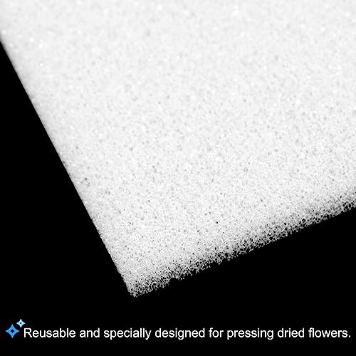 PATIKIL 8"x6"x0.2" Foam Handicraft Sheets, 1 Set/6 Sheet Soft Crafting Sponge Foam Paper Set for DIY Flower Press Art Handicraft, White - size: 8"x6"x0.2"