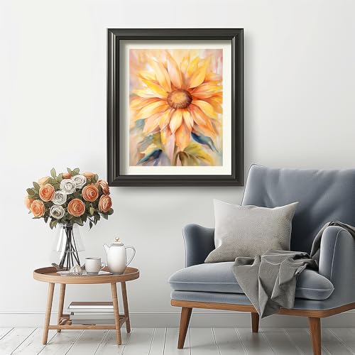 Natuyalo Paint by Numbers Kit for Adults - Sunflower DIY Adult Paint by Number Kits Flowers Acrylic Canvas Painting for Adults Beginners Kids Art Crafts Without Frame, 16x20 Inch - color: ART-01