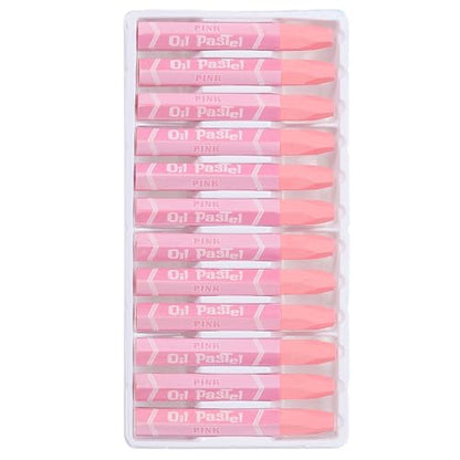 PATIKIL Pink Oil Pastels, 48Pcs Soft Oil Crayons Pastels Stick Vibrant and Creamy Art Supplies Bulk for Artists Beginners Art Painting Drawing Blending Graffiti Gallery - color: Pink