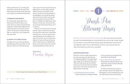 Hand-Lettering Lessons: Super Easy Modern Calligraphy + Print with Traceable Alphabets