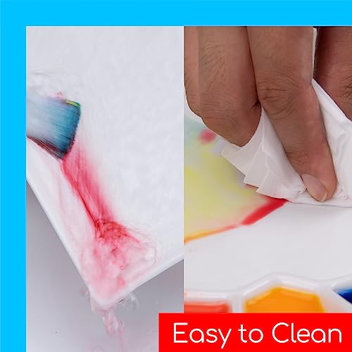 MEEDEN Ceramic Paint Palette: Artist Palette Mixing Tray, 10" X 6.3"
