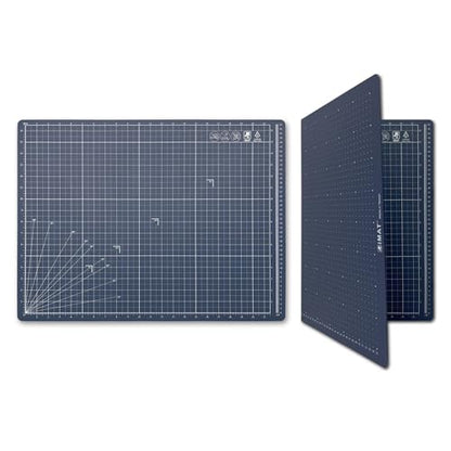 iMAT Flip Cutting Mat Note A2, Foldable, Double-Sided, Navy Blue - color: Navy Blue