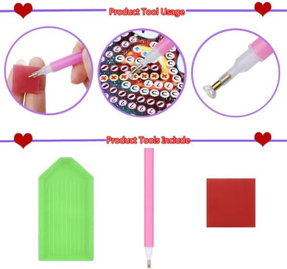 STGLCR Hanging Ornament Chirstmas House Diamond Painting Kits for Adults, Winter Diamond Art Kits for Beginners, 5D DIY Christmas Wreath Diamond Dot Art Pendants, Full Drill Moon Gem Craft 7.8 inch, - color: Christmas House