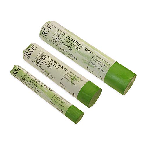 R&F Pigment Stick 38Ml Cadmium Green - color: Cadmium Green, size: 1 Count (Pack of 1)