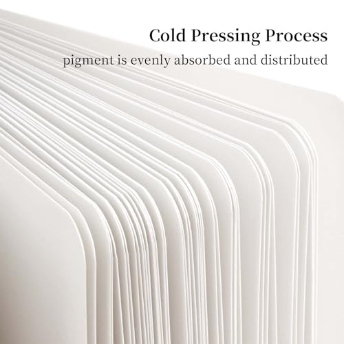 SEMLEART Watercolor sketchbook journal,6.5*6.5",110lb/230g(2Pack*44sheets) - size: 6.5×6.5in