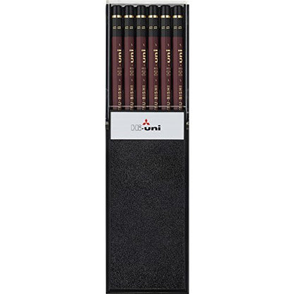 Uni Hi-Uni Wooden Pencil - B - Box of 12 (HUB) - size: 1 Count (Pack of 1)