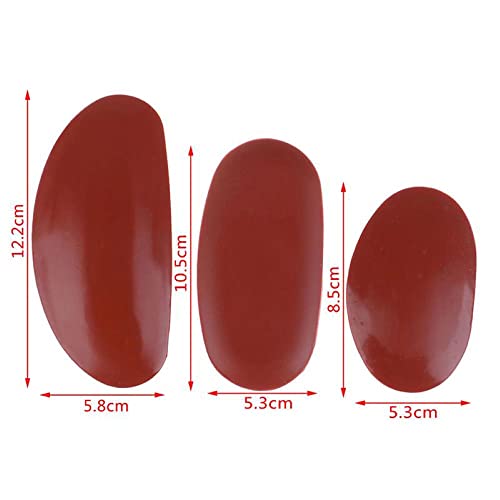 Feqsky 5Pcs Ceramic Tools, Steel Serrated Scraper Pottery Clay Silicone Scraper for Polymer Clay Scraper Pottery Tools Scraper Crafts Kit