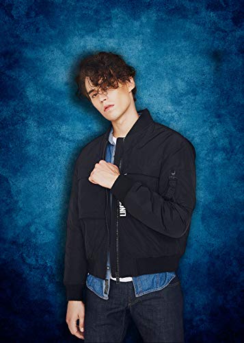 Retro Art Blue Portrait Backdrop Graduation Background Video Photography Vinyl Seamless Photo Studio Prop PGT030E 8x8ft - size: 8'X8'