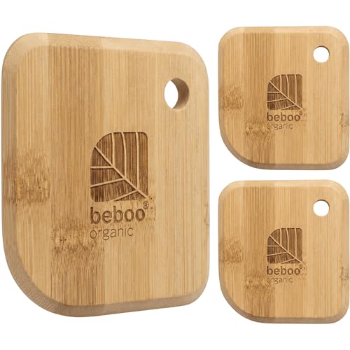 Bamboo Pot and Pan Scraper Set (3 Pcs) – Non-Scratch Cast Iron Cleaner & Dish Scraping Tool