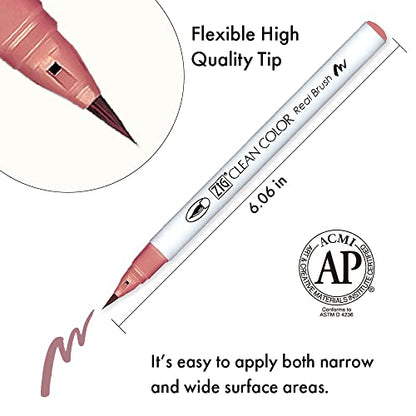 Kuretake ZIG CLEAN COLOR Real Brush 6 colors set Smoky Colors - style: 6 Smoky Color set