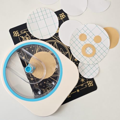 Adjustable Circle Paper Cutter, 1-4 Inch Cutting Diameter Heavy Duty Circular Cutting Tool for Scrapbooking, Cardstock, DIY Crafts, Photo Cutting