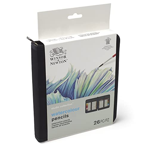 Winsor & Newton Studio Collection Artist Pencils, Watercolor Pencil Wallet, Set of 26 - style: 26 Watercolor Pencils