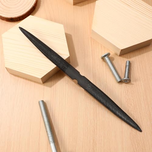VILLCASE 8 inch File Wax Carve Tools, Double Ended Wax File Tool for Carving and Filing, Half Round Flat and Half Round Design