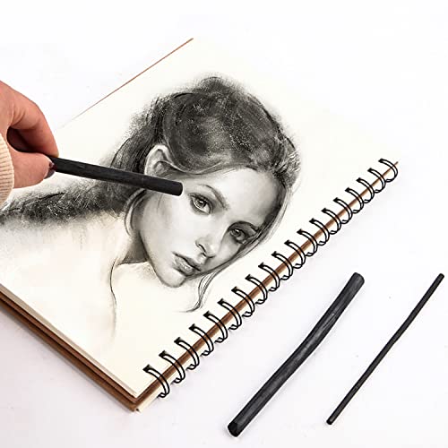 25 pcs Willow Charcoal Sticks for Sketching and Drawing 3-5mm