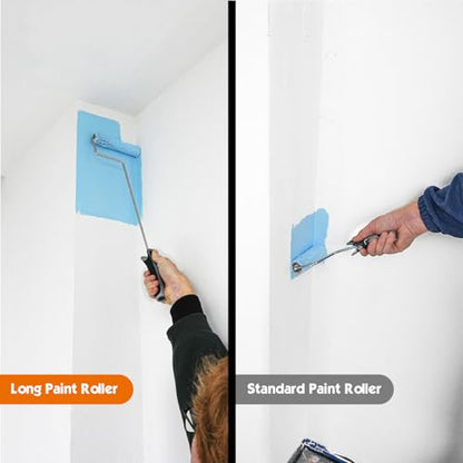 ROLLINGDOG 6 inch Long Paint Roller | Microfiber Rollers for Painting Walls and Ceilings, for Smooth to semi Smooth Surfaces - color: 6 inch paint roller
