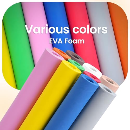 Do²ping Beige Eva Foam Sheets Roll, 3mm EVA Craft Foam 49''x13.5'' High Density 86kg/m3 for Halloween Cosplay DIY - color: Beige, size: Thickness 3mm