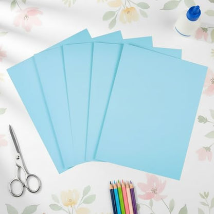 Vellum Bristol Cover 67 Pound, Smooth Finish, 250 Sheets Pack. – Premium Heavyweight Cardstock for Crafting, Printing, and Professional Projects, Acid-Free. (1, Blue, 8.5"x11") - color: Blue, size: 8.5"x11"