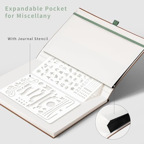 AHGXG Dotted Journal, 120 GSM Paper, 96 Pages, B5 (7.6'' X 10'') - color: Sage Green, style: B5-Dotted-120G