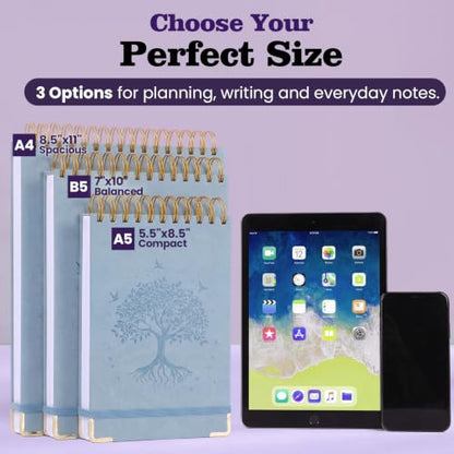 Blank Notebook 8.5 x 11, Hardcover Sketchbook Sketch Pad, Thick Paper, GiftPaper - color: Brown, size: 8.5” x 11”