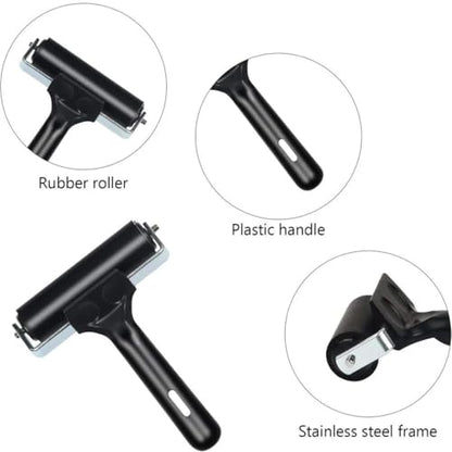 Brayer Roller Printmaking Rubber Press Roller 4 Inch Diamond Painting Roller for Craft Projects Ink and Stamping Tools Make Cards Painting