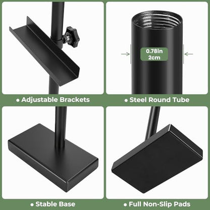 Rofio Adjustable Tabletop Easel, Picture Frame & Sign Display Stand, Black - color: Black