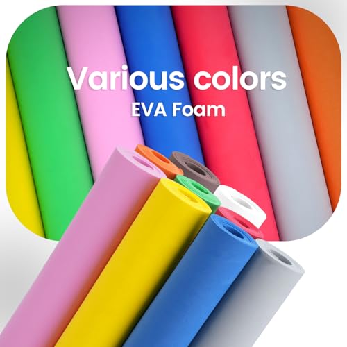 Do²ping Gray Eva Foam Sheets Roll, 6mm EVA Craft Foam 49''x13.9'' High Density 86kg/m3 for Halloween Cosplay DIY - color: Gray, size: Thickness 6mm