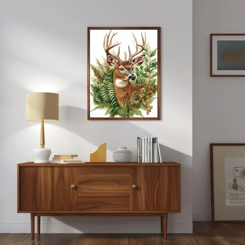 Milila Diamond Art Kits for Adults Full Drill Diamond Painting Kit(Deer) - color: Deer
