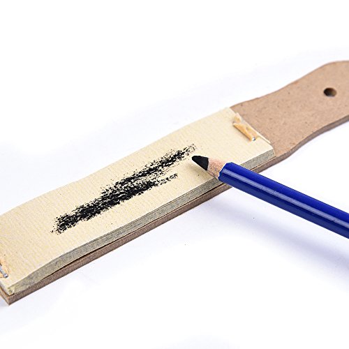 Sandpaper Sharpener - 2 Pieces Sketch Sandpaper Pencil Sharpener Lead Pointer Art Drawing Tool for Adults, Teens, Artists