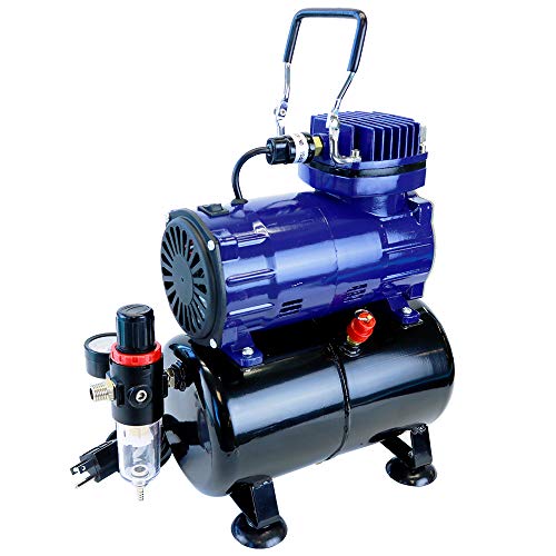 Paasche D3000R 1/5 HP Compressor with Tank, Regulator and Moisture Trap