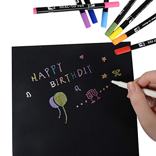 CONDA Black Canvases for Painting, Canvas Panels 8x10 inch, Pack of 14, 100% Cotton Acid-Free, 8 oz Gesso-Primed, Art Boards for Oil & Acrylic Painting - size: 8"x10"
