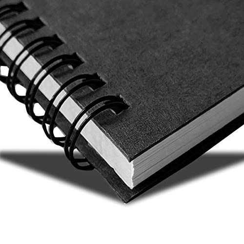 Twinkle Spiral Notebooks, Ruled Notebooks, Thick Paper, 60 Sheets, 10" X7”, 2 Pack (Black, Line) - color: Black Line