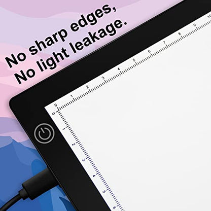 A3 LED Light Board, A3 Tracing Light Box, Magnetic Light Pad, Light Table for Tracing, LED Copy Board, Sketch Pad with Dimmable Brightness, Magnetic and Storage Bag. - style: A3