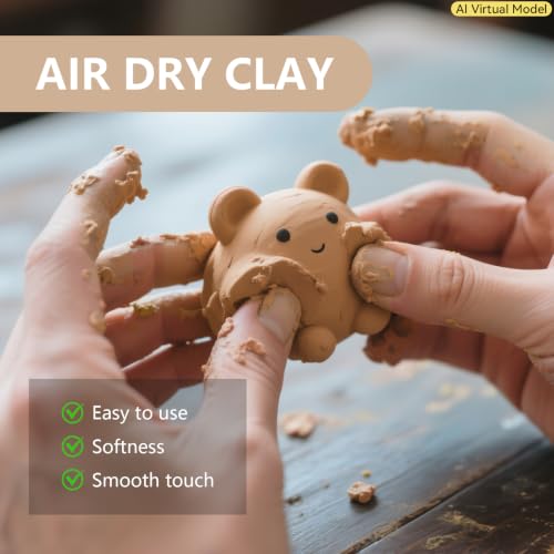 VIBRATITE 10LB Air Dry Clay, Yellow Modeling Clay for Pottery & Sculpting | Easy to Shape for Hand Building, Wheel Throwing, DIY Crafts, Classroom Art Projects, Ideal for Beginners & Artists - color: Yellow