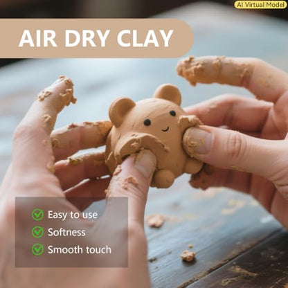 VIBRATITE 10LB Air Dry Clay, Yellow Modeling Clay for Pottery & Sculpting | Easy to Shape for Hand Building, Wheel Throwing, DIY Crafts, Classroom Art Projects, Ideal for Beginners & Artists - color: Yellow